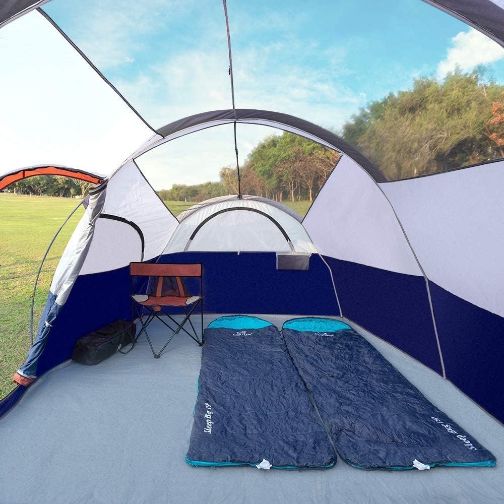 CPRO 8P Tent - Spacious, Double-Layer, 5 Mesh Windows & Partition